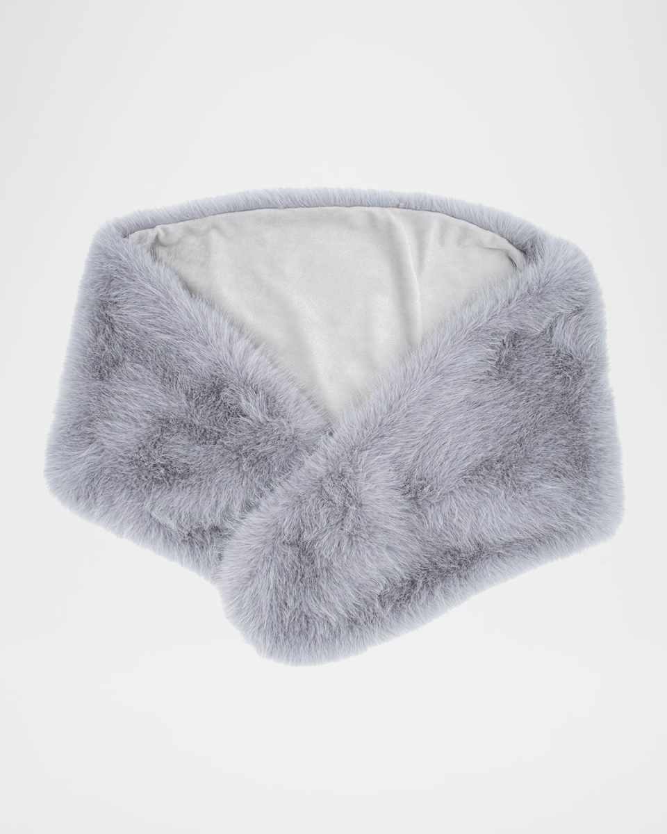 Faux Fur Eyelash Shawl